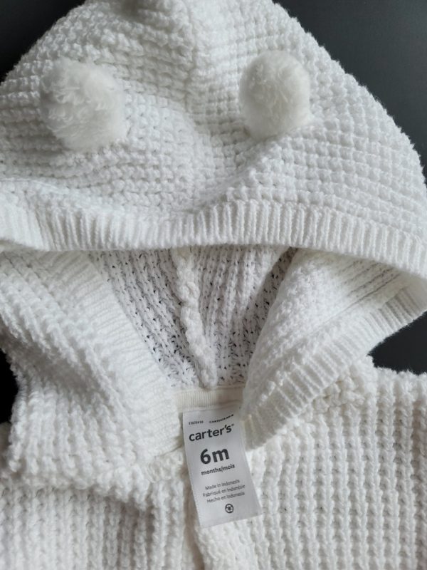 Carters Baby Hooded Sweater 6 months - Image 2