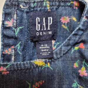 GAP Baby girl jean jumper 12M