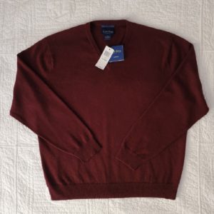 Club Room Men’s V-Neck Cashmere Sweater XL